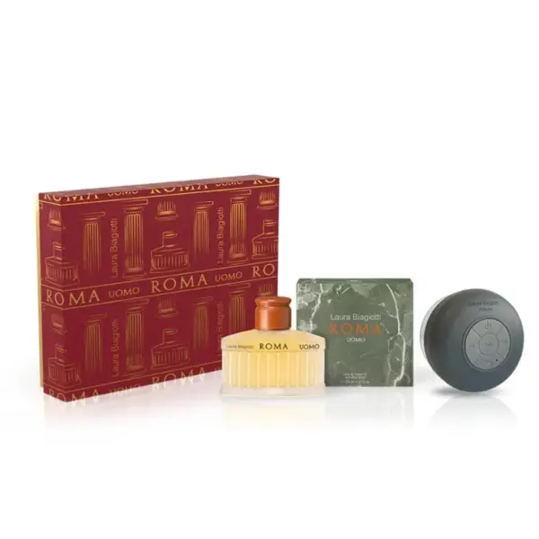 Laura Biagiotti Roma set cadou pentru barbati Volum EDT 125 ml + coloană portabilă