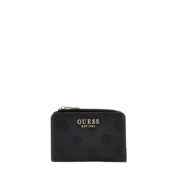 Laurel peony logo wallet black
