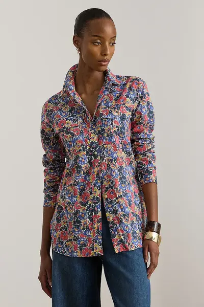 Lauren Ralph Lauren cămașă femei din bumbac