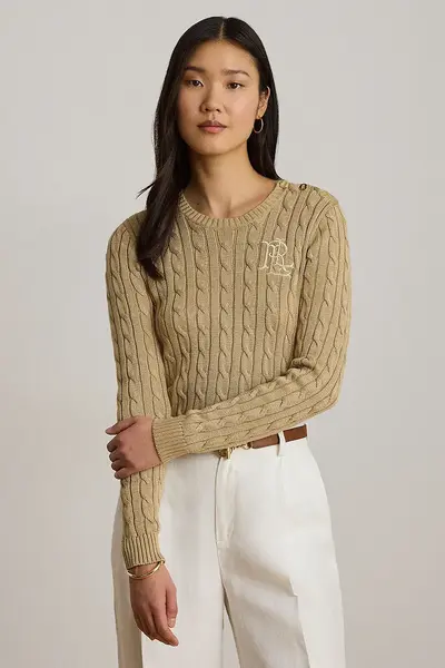 Lauren Ralph Lauren pulover pentru femei, cu bumbac
