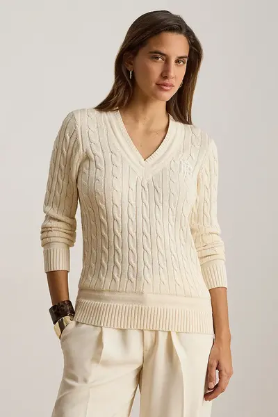 Lauren Ralph Lauren pulover pentru femei cu bumbac