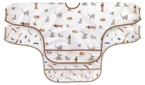 Lavagnetă cu mâneci Lassig - 2 bucăți, Little Mateys Royal Blue
