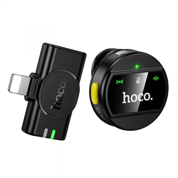 Lavaliera HOCO L21, Lightning, Neagra
