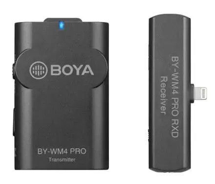 Lavaliera Wireless Boya BY-WM4 Pro-K3 (TX+RX) pentru sistem iOS