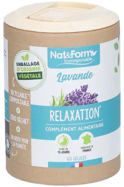 Lavandă bio, 60 capsule, Nat&Form