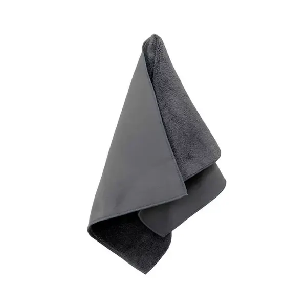 Laveta Imitatie Piele, Zamo®, Super Absorbanta, Textura Fina si Moale, cu Doua Fete, 60x30cm, Culoare Gri