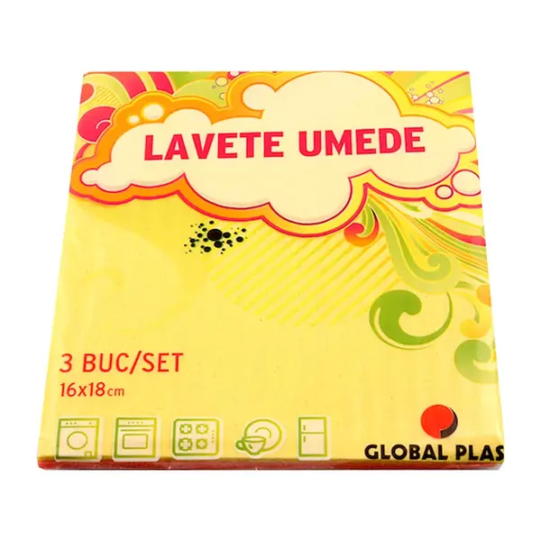 Laveta umeda 16 x 18 cm 3 bucati/set Laveta umeda 16 x 18 cm 3 bucati/set