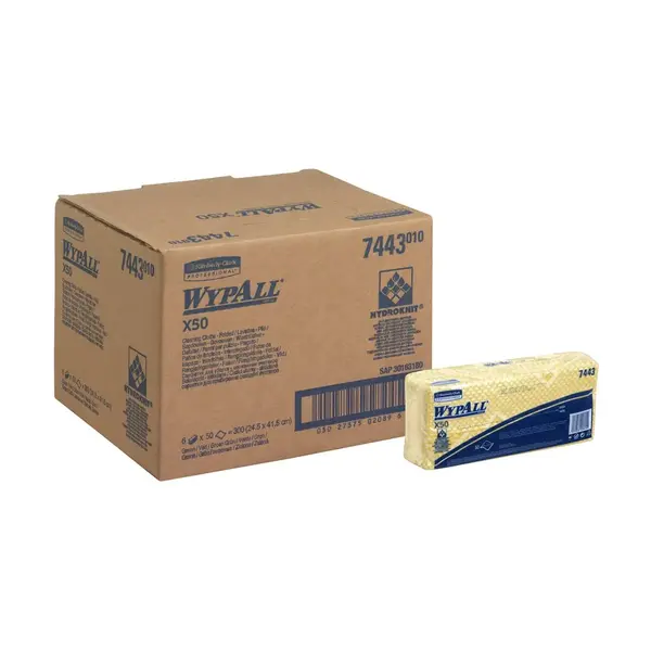 Lavete galbene Wypall 1strat 50buc 41.8x24.7cm 6pachete Lavete galbene Wypall 1strat 50buc 41.8x24.7cm 6pachete
