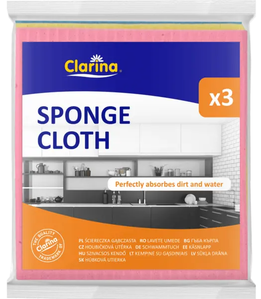 Lavete umede Clarina 3 buc/set 15x15 cm Lavete umede Clarina 3 buc/set 15x15 cm