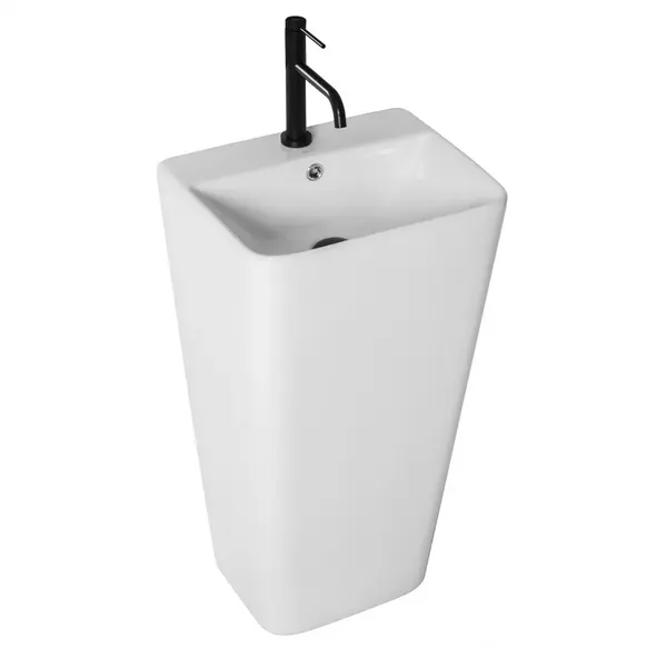 Lavoar Aris freestanding alb ceramica – H83 cm