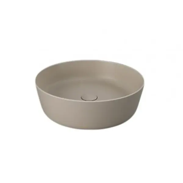 Lavoar baie pe blat cappuccino mat 42 cm, rotund, Rak Feeling