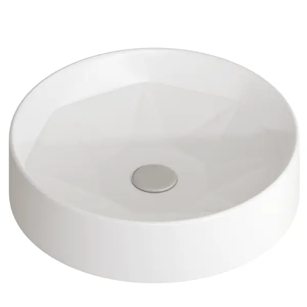 Lavoar baie pe blat Celesta Emerald 42 x 42 x 11 cm ceramica alb mat