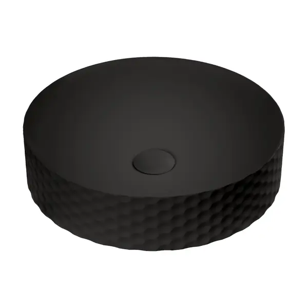 Lavoar baie pe blat Celesta Siena 44 x 44 x 10 5 cm ceramica negru mat