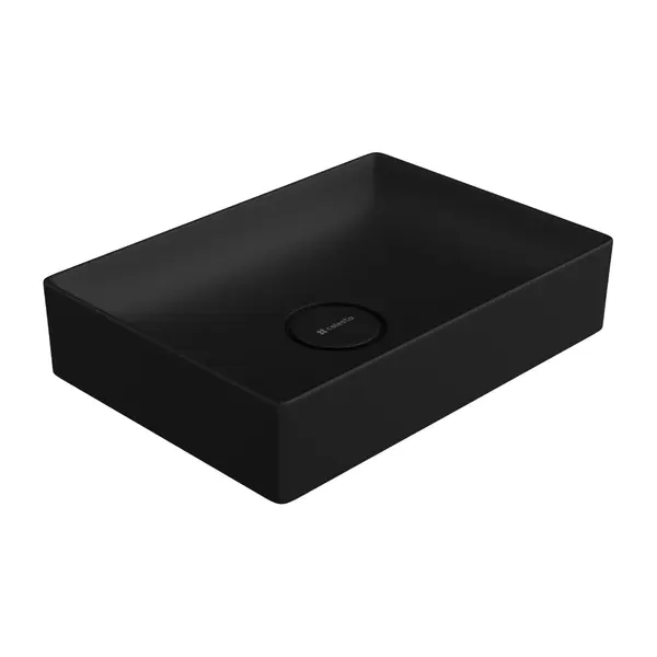 Lavoar baie pe blat Celesta Toronto 50 x 36 x 11 cm ceramica negru mat