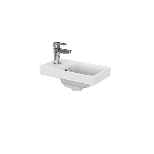Lavoar baie pe mobilier alb 40 cm Cersanit Moduo