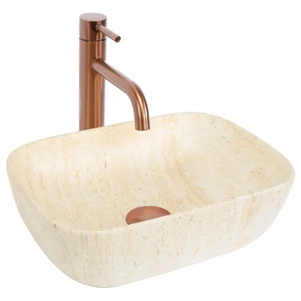 Lavoar Belinda mini travertine matt
