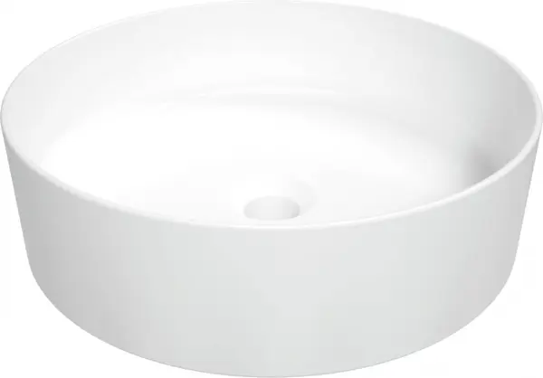 Lavoar ceramic, montare blat, 40x40 cm, alb, Deante Round