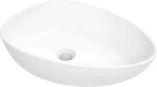 Lavoar ceramic, montare blat, 47x35 cm, alb, Deante Alpinia