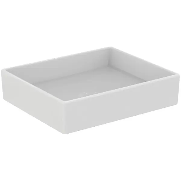 Lavoar cu montare pe blat, 50x42 cm, fara preaplin, fara orificiu pentru baterie, alb Ideal Standard i.Life B