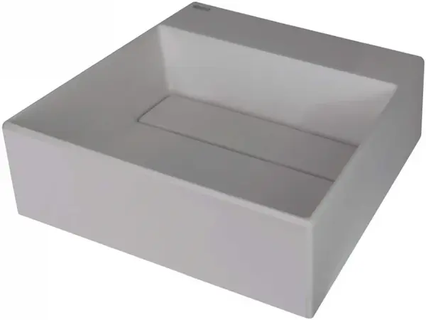 Lavoar din granit, capac scurgere, montare blat, 40x40 cm, gri, Deante Correo