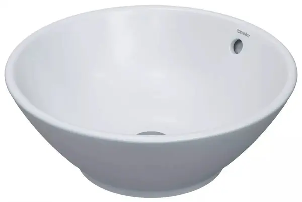 Lavoar Duravit Bacino 0325420000, montare pe blat, 42 cm, rotund, Alb
