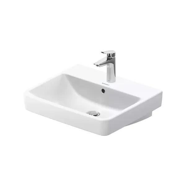 Lavoar Duravit NO 1 23755500002, montare pe perete, 55 x 46 cm, dreptunghiular, Alb