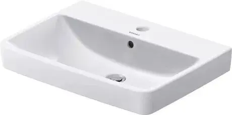 Lavoar Duravit No 1 23756000002, montare pe perete, 60 x 46 cm, dreptunghiular, Alb