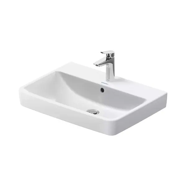 Lavoar Duravit NO 1 23756500002, montare pe perete, 65 x 46 cm, dreptunghiular, Alb