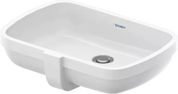 Lavoar Duravit Qatego 03955500282, montare sub blat, 48 x 37 cm, dreptunghiular, Alb