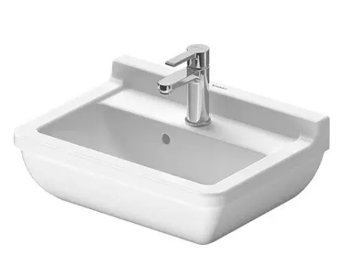 Lavoar Duravit Starck 3 0300500000, montare pe perete, 50 x 36 cm, dreptunghiular, Alb