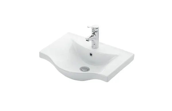 Lavoar incastrabil alb lucios 50 cm (50 x 37 x 17.5)