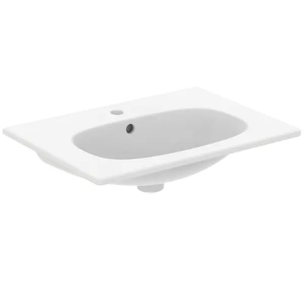 Lavoar incastrat alb mat 63 cm, dreptunghiular, Ideal Standard Tesi