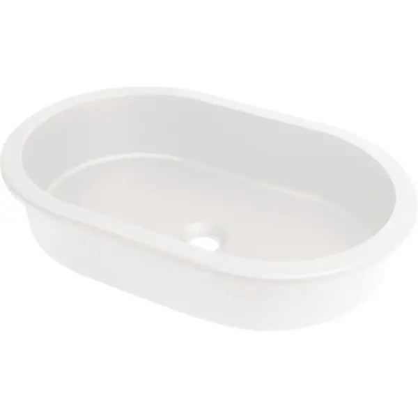 Lavoar incastrat compozit alb Deante Silia, oval, 59 cm