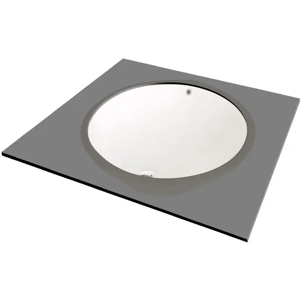 Lavoar incastrat Deante Alpinia, oval, 43 cm, alb lucios