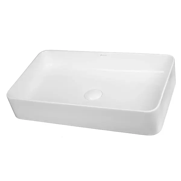 Lavoar pe blat alb lucios 60 cm, dreptunghiular, Fluminia Lena