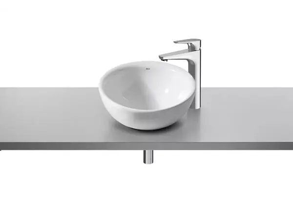 Lavoar Roca Bol A327876000, montare pe blat, 42 cm, Alb