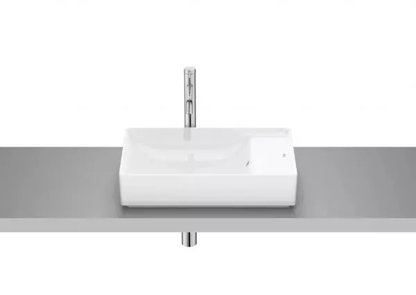 Lavoar Roca Ona A32768C000, montare pe blat, 55 x 34.5 cm, FineCeramic, Alb