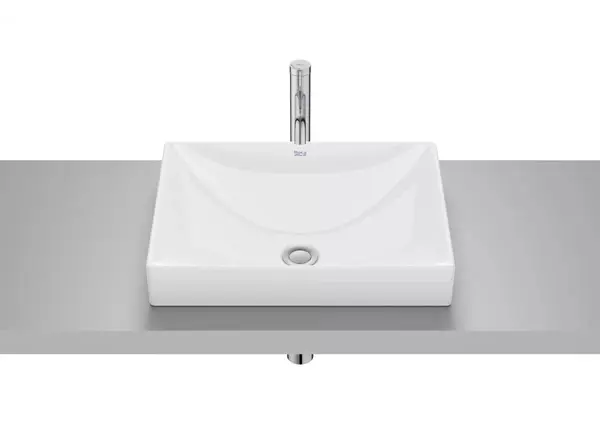 Lavoar Roca Ona A32768K000, montare in blat, 50 x 38 cm, FineCeramic, Alb