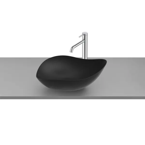 Lavoar tip bol Roca Ohtake A327A13080, 540 x 375 mm, montare pe blat, Antracit