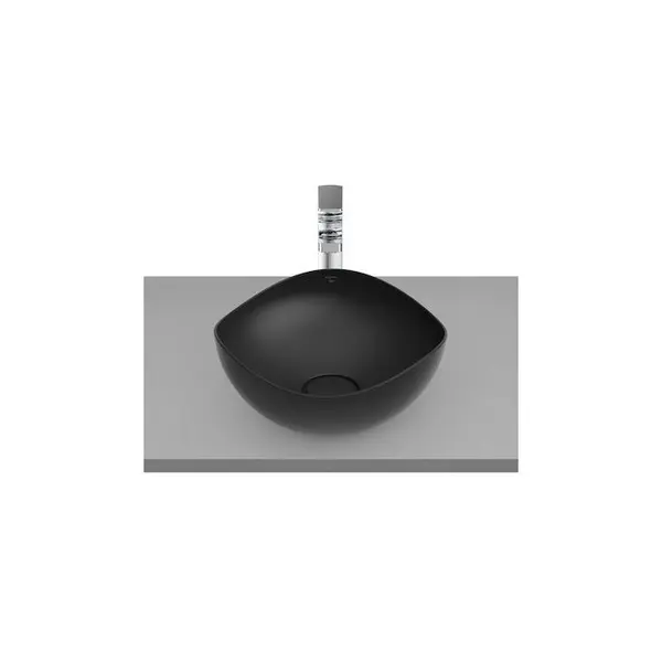 Lavoar tip bol Roca Ohtake A327A15640, 375 x 375 mm, montare pe blat, Antracit