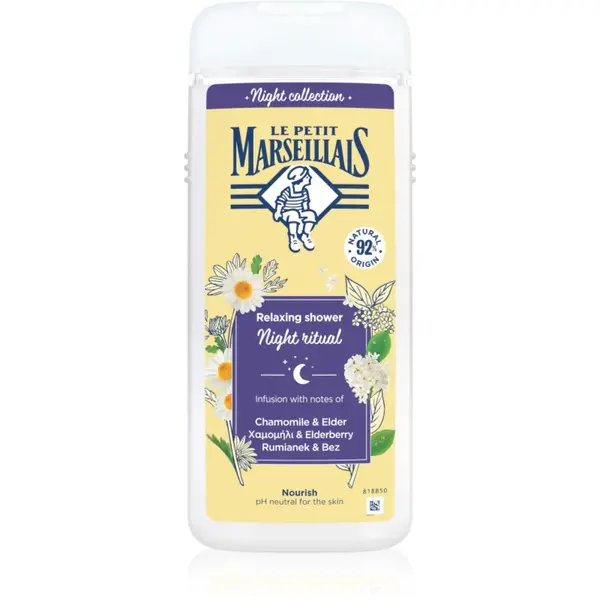 Le Petit Marseillais Night Collection Chamomile & Elder gel de dus relaxant 650 ml