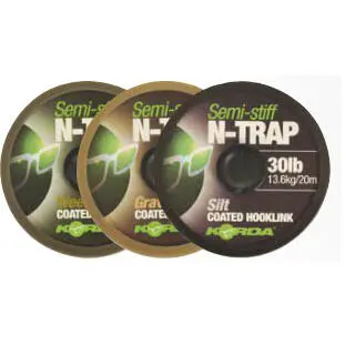 Leader N-Trap Semi Stiff 20M 20Lbs Weedy Green