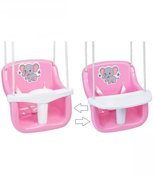Leagan 2 in 1 cu masuta pentru copii 36 x 32 x 40 cm