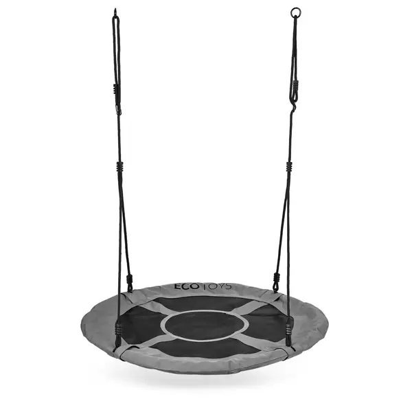 Leagan cuib Ecotoys, 150 kg, 100 cm, reglabil, gri KID001996, la doar 165,00 lei