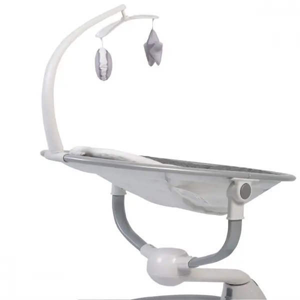 Leagan electric bebelusi Cangaroo Swing Cloud Grey cu sezut reglabil,5 viteze de leganare,temporizator,sezut rotativ 90grade,pernuta reductor,centuri de siguranta,adaptor priza inclus