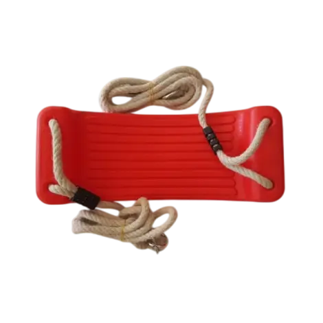 Leagan pentru copii din plastic HDPE, franghie PH, rezistent la intemperii rosu KBT