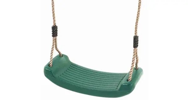 Leagan simplu din plastic cu sfori incluse PP verde KBT