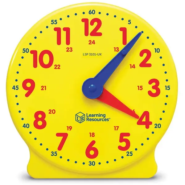 Learning Resources Ceasul elevului 24 ore, Varsta recomandata: 5 ani +, Galben