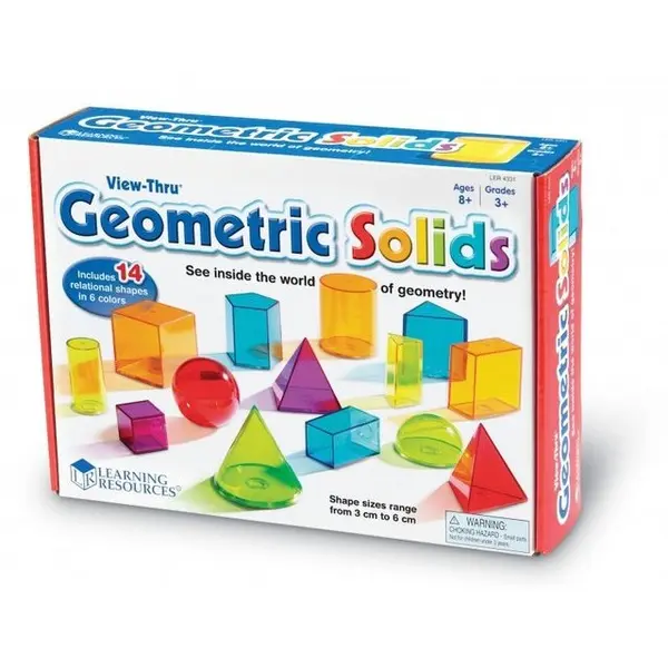 Learning Resources Forme geometrice transparente si colorate