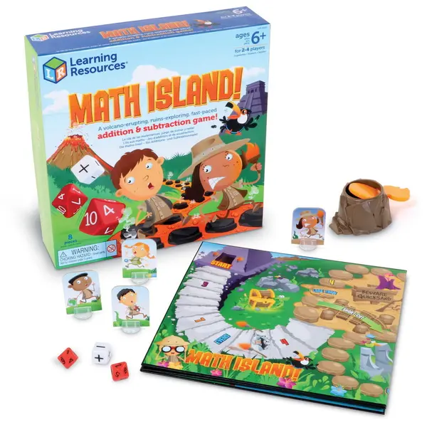 Learning Resources Joc educativ Learning Resources - Insula matematicii, pentru 2-4 jucatori, 6 ani+